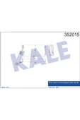 Kale 352015 OTO Radyatör  Kalorifer Al/Brz Renault Trucks Premium-Kerax-Mıdlum Kalorifer 330×158×42 - 1