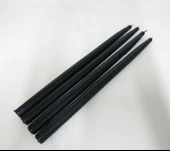 Bozkurt Konik Şamdan Mum Fener Mumu - Siyah - 24 Cm. - 4 Adetlik Paket - 3