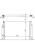 Ori MFI423034 Radyatör Mechanical Mt 585 416 34 Stilo 1.9D 2001 61885A - 1