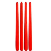 Bozkurt Konik Şamdan Mum Fener Mumu - Kırmızı - 24 Cm. - 4 Adetlik Paket - 2