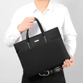 Erkekler için Büyük Kapasiteli Polyester Laptop Çantası - Mavi - 5