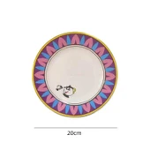 Güzel ve Çirkin Çaydanlık Seti - 20cm Tatlı Tabağı - 1