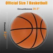 24cm Sessiz Basketbol - Turuncu - 7 Numara - 2