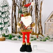 Noel Peluş Bebek Süsleri - Noel Baba - Büyük - 1