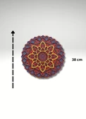 Çok Katmanlı Ahşap Mandala Duvar Dekoru - Spiritüel Dekorasyon - 5