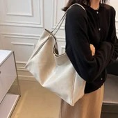 Kadın Moda PU Deri Tote Çanta - Kahverengi - 29 cm - 6
