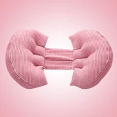 U Şekilli Hamile Yastığı - Pembe Çizgili - 60x30x8 cm - 1