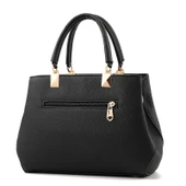 Şık Kadın Messenger Çantası - Asker Yeşili - Çiçek Süsü - 28cmx11cmx19cm - 5