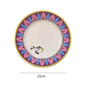 Güzel ve Çirkin Çaydanlık Seti - 25cm Tatlı Tabağı - 1
