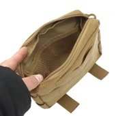 Molle EDC Bel Çantası - Taktik Pouch - İlk Yardım - Haki - 4