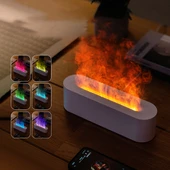 RGB Alev Aroma Difüzörü Nemlendirici - 160ml - Beyaz - 2