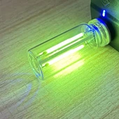 USB LED Araç İç Mekan Atmosfer Gece Lambası - Yeşil - 1