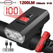 T6 LED Bisiklet Arka Lambası - Beyaz - 200 Lumen - 360 Derece Ayarlanabilir - 2