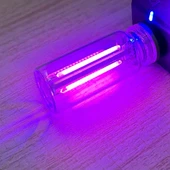 USB LED Araç İç Mekan Atmosfer Gece Lambası - Mor - 1