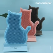 Kedi Masaj Fırçası Duvar Köşe Bakım Aracı - Gökyüzü Mavisi - 3