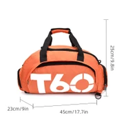 Su Geçirmez Spor Çantası - Siyah-Beyaz - Ultralight - 3