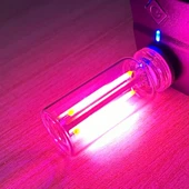 USB LED Araç İç Mekan Atmosfer Gece Lambası - Pembe - 1