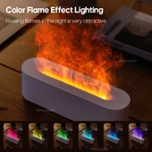 RGB Alev Aroma Difüzörü Nemlendirici - 160ml - Beyaz - 5