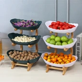 2 Katlı Meyve Tabağı - Yeşil - 4