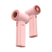 Taşınabilir Mini Fan - Bej Beyaz - USB Dijital Ekran - 16m/s Hava Akışı - 12