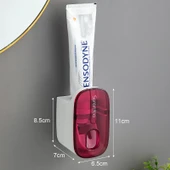 Otomatik Diş Macunu Dispenseri - Duvara Monte - Kırmızı - 1