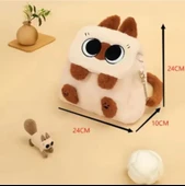 Peluş Kedi Figürlü Sırt Çantası - Büyük Kapasite - Kadın - 2