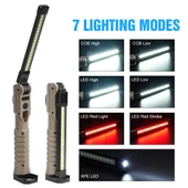 Katlanabilir COB XPE LED Çalışma Lambası - Küçük Boy Siyah - 5