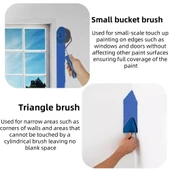 DIY Duvar Boya Rulo Fırça Seti - 6 Parça - 6