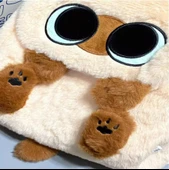 Peluş Kedi Figürlü Sırt Çantası - Büyük Kapasite - Kadın - 4