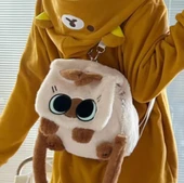 Peluş Kedi Figürlü Sırt Çantası - Büyük Kapasite - Kadın - 1