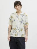 JACK JONES Erkek Viskon Desenli Gömlek 12271111 - 1