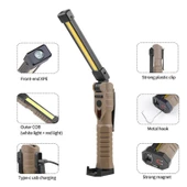 Katlanabilir COB XPE LED Çalışma Lambası - Büyük Boy Bej - 3