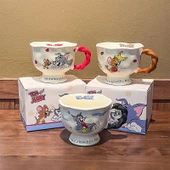 Disney Tom ve Jerry 360ml Seramik Kupa - Kırmızı - 3