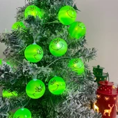Cadılar Bayramı ve Noel Yeşil Top Işıklar - 1.5m 10 Top USB - 8