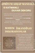 Atriyum Ahşap Duvar Dekoru Salon Koridor Dekoratif MDF Tablo - 2