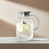 Şeffaf Cam Su Isıtıcısı - 1800ml - Çay ve Kahve Seti - 1
