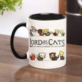Kedi Desenli Seramik Kahve Fincanı - Stil 8 - 11oz - 6