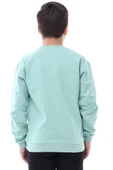Basic Bisiklet Yaka Şardonlu Çocuk Sweatshirt 3-10 Yaş Krem - 5