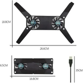 Katlanabilir Laptop Soğutucu 2 fanlı - 3
