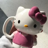 Kawaii Sanrio Hello Kitty Çizgi Film Porselen Kupa - Kitty - 301-400ml - 2