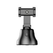 Akıllı Yüz Takipli 360 Derece Dönüşlü Telefon Gimbal Selfie Çubuğu - Siyah - 1