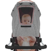 Evrensel Bebek Arabası Güneşlik UV Koruma Çadır Kapağı - Gri - 4