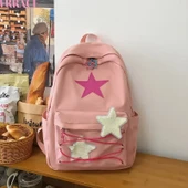 Y2k Estetik Yüksek Kapasiteli Sırt Çantası - Pembe - 1