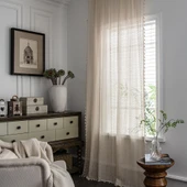 Bej Dantel Perde - 150x180cm - Hook - Guagou - 5