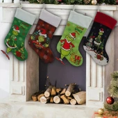 Yeşil Kabarık Noel Süs Seti - 46x28cm B - 10