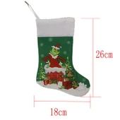 Yeşil Kabarık Noel Süs Seti - 35x20cm - 7