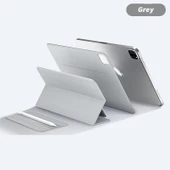 iPad Mini 6 8.3 2021 Gri Manyetik Çift Taraflı Koruyucu Kılıf - 1