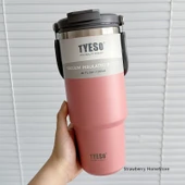 Paslanmaz Çelik Kahve Kupası - Pembe - 1200ML - 1