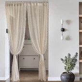 Bej Dantel Perde - 150x180cm - Hook - Guagou - 3
