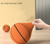 İç Mekan Sessiz Basketbol Topu - Sarı - No. 3 - 1